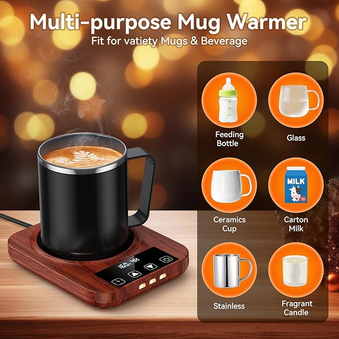 Coffee Mug Warmer & Mug Set for Desk, 36W Electric Coffee Mug Warmer - Image 5