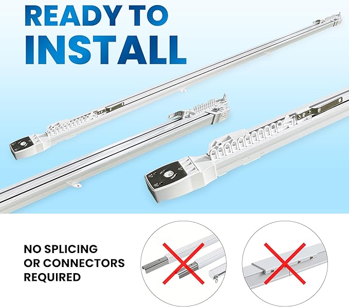 Osprey Smart Curtain Track, Single-Piece Motorized Rod, Adjustable Length - Image 2