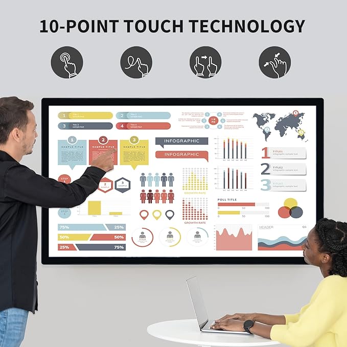 43 inch Interactive Touchscreen Monitor, Smart Board - Image 2