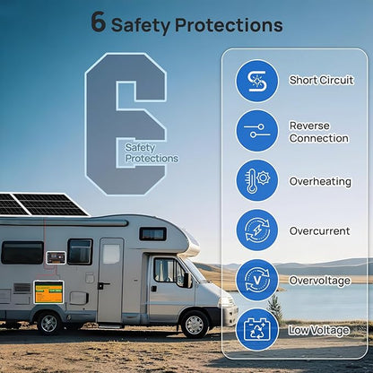 ECO-WORTHY 30A Solar Charger Controller Bluetooth, Solar Panel Battery - Image 8