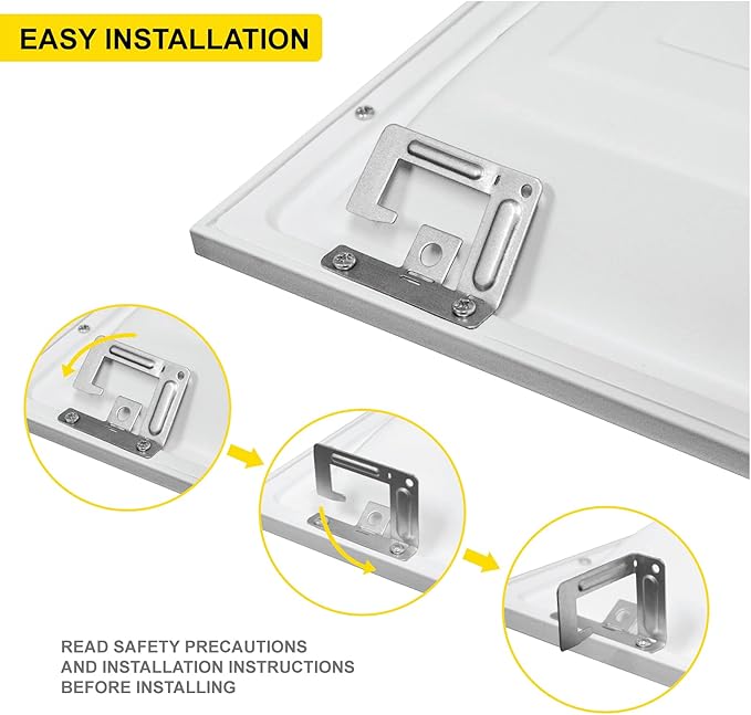 NUWATT 4 Pack, 2x2 FT LED Ceiling Panel, 4400 Lumens, 0-10V Dimmable, Flat - Image 4