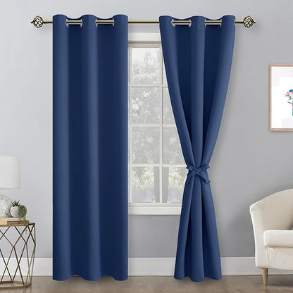 Hiasan Blackout Curtains for Bedroom, 42 x 84 Inches Long - Image 2