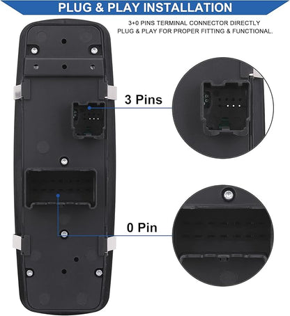 Obaee Window Switch Power Control Button Front Left Driver Side Compatible - Image 3