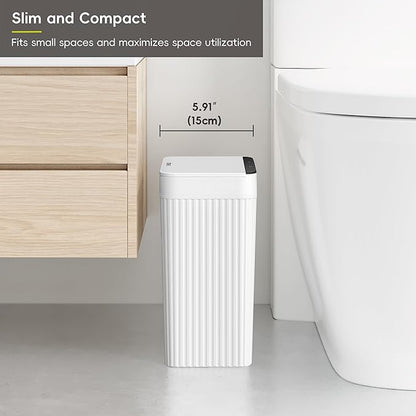 EKO Brio 10L/2.6 Gallon Motion Sensor Trash Can, Automatic Touchless Bathroom - Image 3