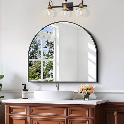 CIRCUMI Arched Wall Mirror, Metal Frame, Large Size - Image 2