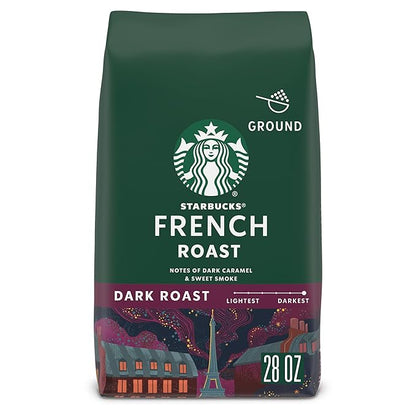 Starbucks Ground Coffee, Dark Roast Hot or Iced Coffee, French Roast, 28 oz by StarbucksCoffee