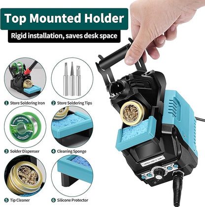 YIHUA 939D+ III EVO Digital Soldering Iron Station Kit 110W High Power - Image 5