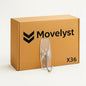 Medium Clear Wall Hooks, 36 Hooks+48 Removable Strips, Wire Hooks by MOVELYST