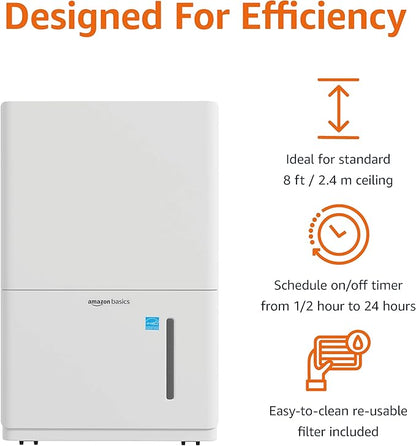 Amazon Basics Dehumidifier, Energy Star Certified, - Image 3