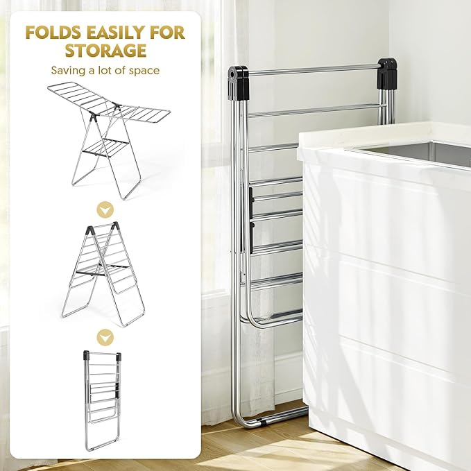 APEXCHASER Clothes Drying Rack, Drying Rack Clothing - Image 3