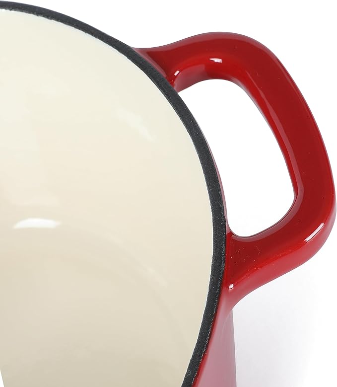 Martha Stewart Heart Shaped Enamel Cast Iron 2-Quart Dutch Oven - Image 5