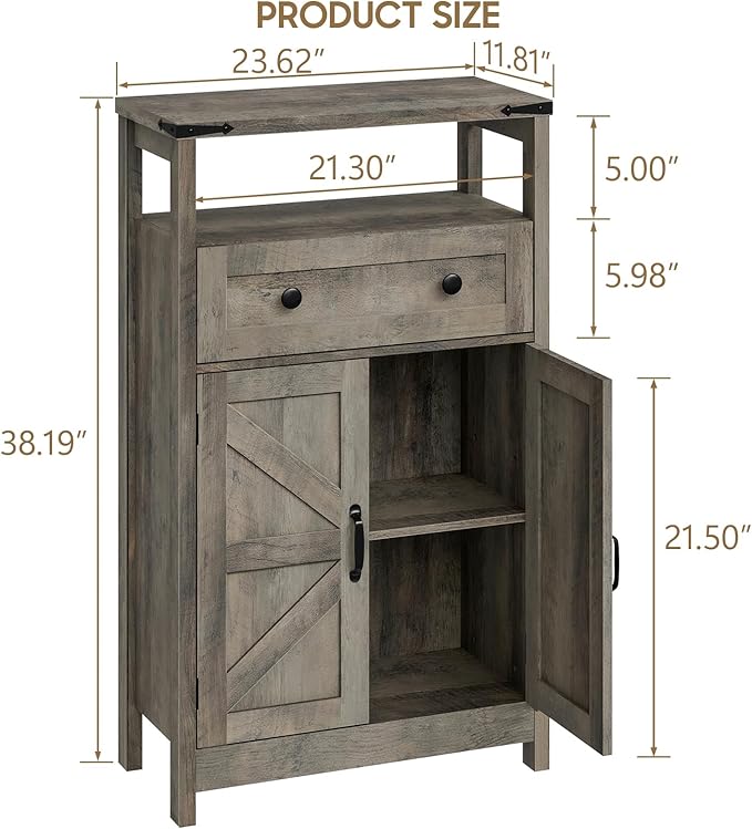 Farmhouse Bathroom Storage Cabinet - Image 2