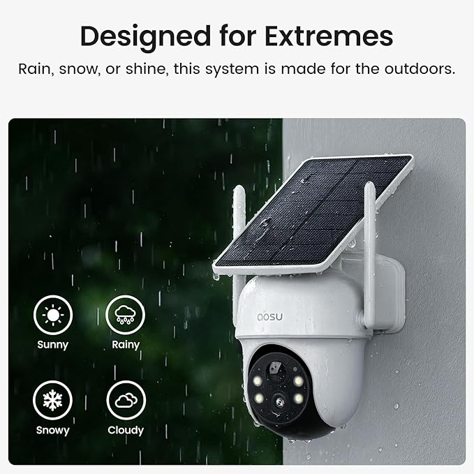 aosu Security Cameras Wireless Outdoor, 6-Cam Kit, No Subscription, - Image 9