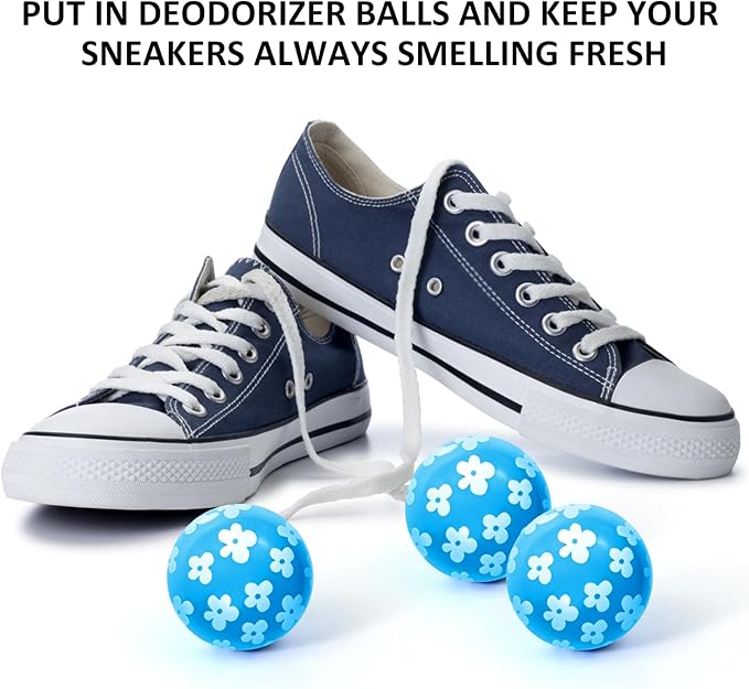 STRN Sneaker Deodorizer Balls 6 Pack Linen Scent Shoe Odor Elimination - Image 5