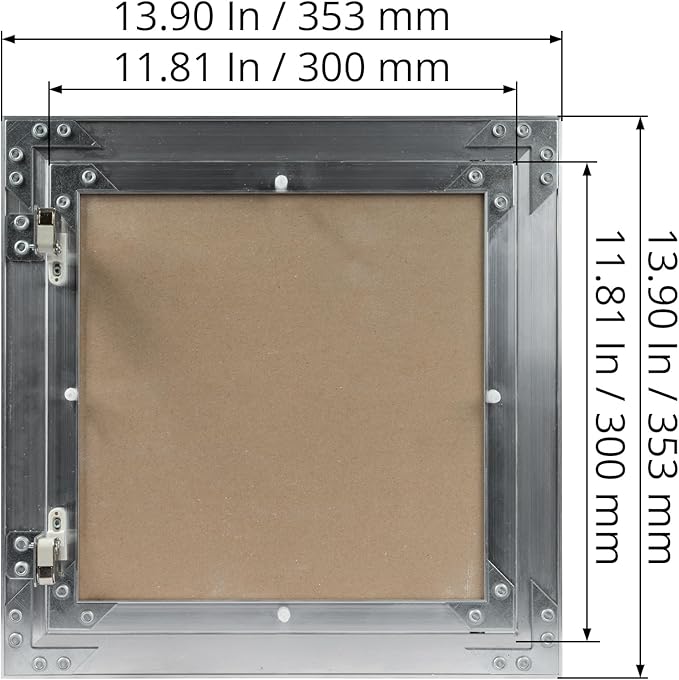 12" x 12" Inch Aluminum Drywall Access Panel - Image 6