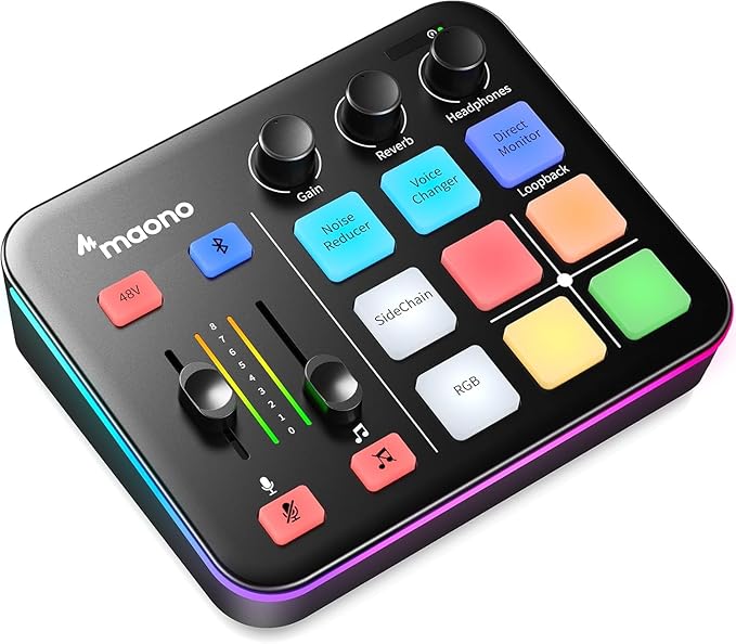 MAONO Gaming Audio Mixer, Audio Interface by MAONO