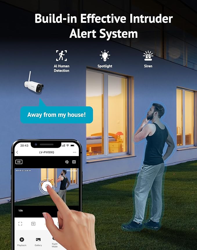LaView 4K Outdoor Security Cameras, 8MP HD Cameras - Image 5