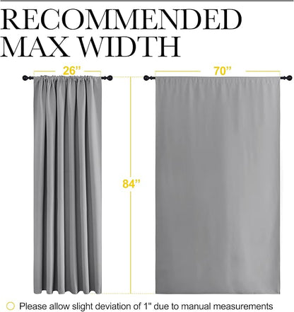 NICETOWN Blackout Curtain Panels 84 inches Long - Image 7