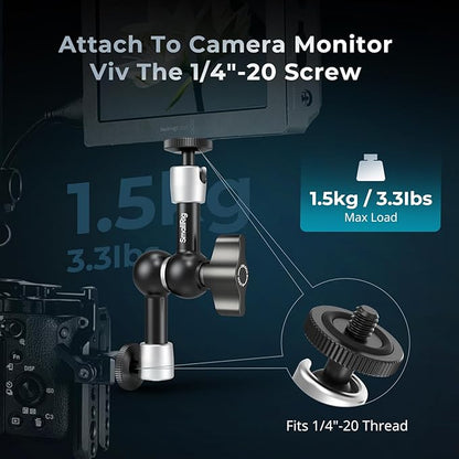 SMALLRIG 5.5-inch Magic Arm 2-Pack, Articulating Adjustable Friction Arm Mount - Image 3