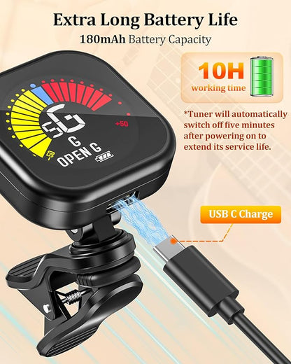 New Bee Guitar Tuner Clip-On Rechargeable - Image 7