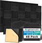 Knightsacoustic 48 Pack Sound Proof Foam Panels by Knightsacoustic