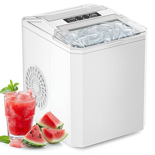 Sweetcrispy Countertop Ice Maker, Portable Ice Machine Self-Cleaning, 9 Cubes by Sweetcrispy