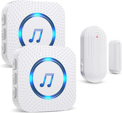 SanJie Door Chime, Door Open Contact Sensor Alarm by SANJIEGuardSecurity
