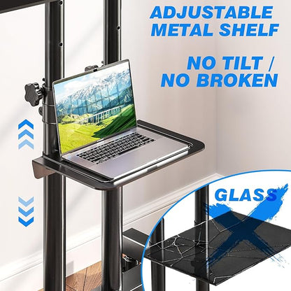 Rfiver Mobile TV Cart Rolling TV Stand - Image 4