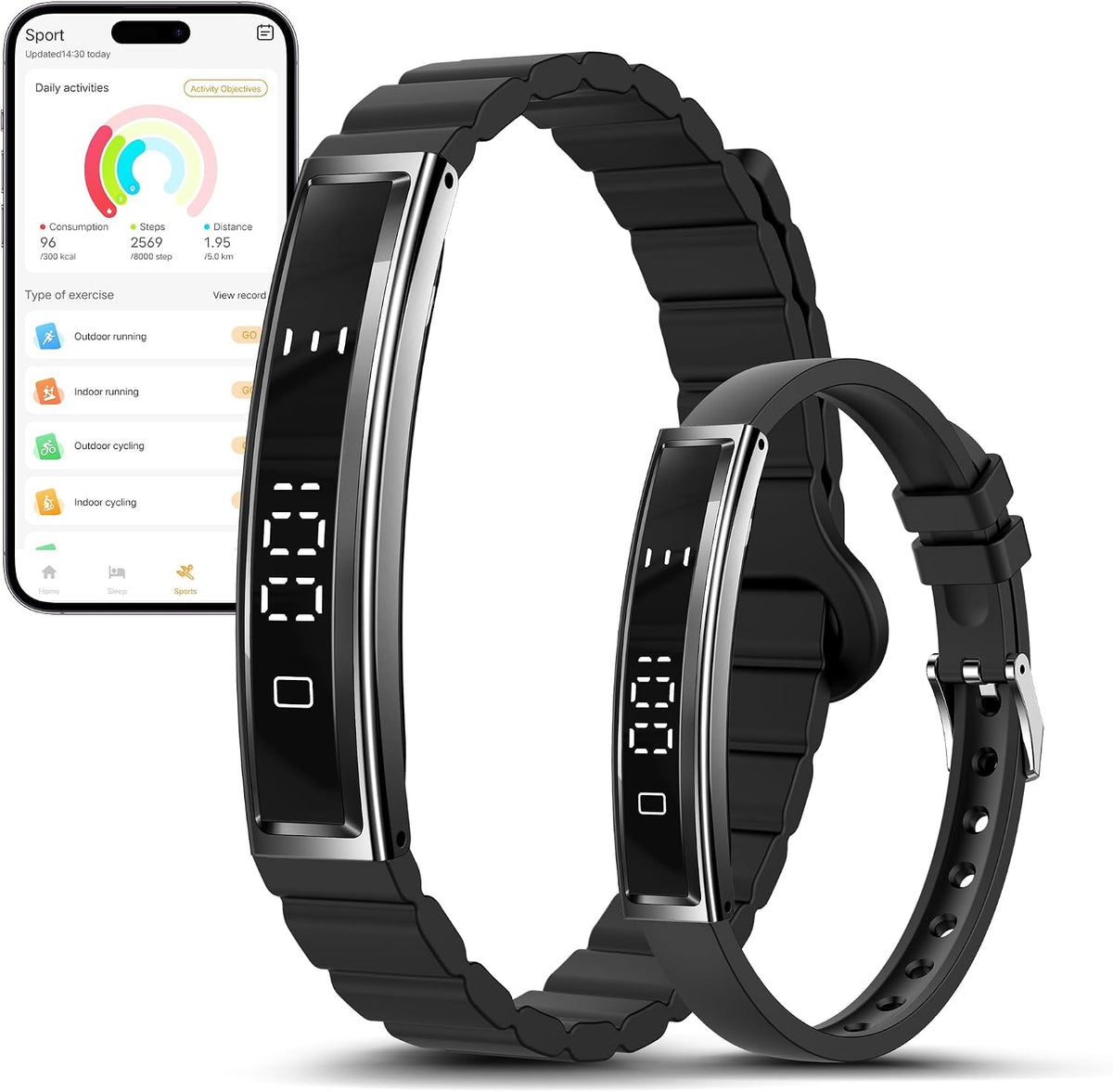 smart bracelet for women & men, health activity, main product view