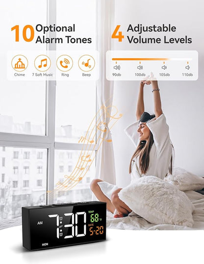 Netzu Alarm Clocks for Bedrooms, Digital Clock - Image 2