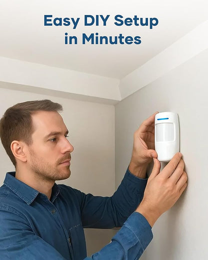 GRSICO Wireless Home Alarm System 15-Piece Kit, WiFi Alarm System - Image 8