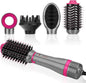 IG INGLAM 4 in 1 Blowout Brush, Negative Ion Detachable Hair Dryer & Styler by INGLAM