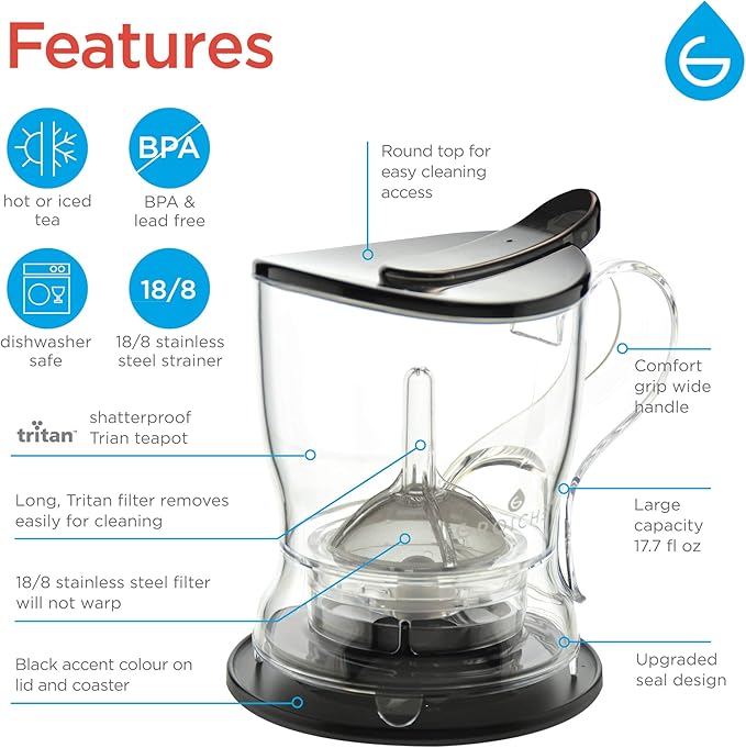 GROSCHE Aberdeen Tea Infuser Teapot & Smart Tea Maker - Image 5