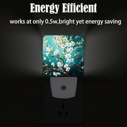 FSHVQKD Blossoming Almond Tree Night Light, Plug-in Nightlights Auto Sensor - Image 4