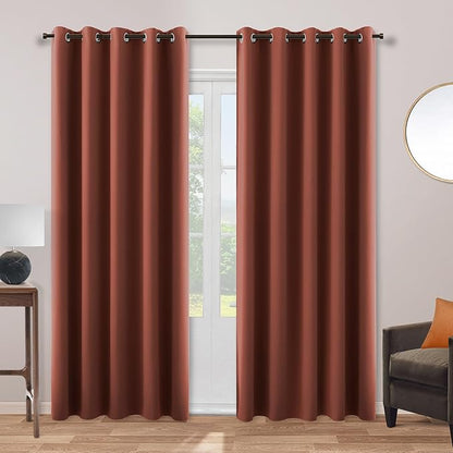 Patio Door Curtain for Sliding Glass Door Fall Home Decorations Blackout by KOUFALL