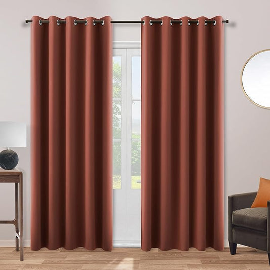 Patio Door Curtain for Sliding Glass Door Fall Home Decorations Blackout by KOUFALL