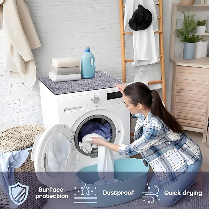 Teenyyou 1 Pcs 26" x 18" Dryer Top Protector Mat, Washer and Dryer Topper - Image 4