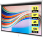 VIVOHOME 80 Inch 16:9 Pull Down Projector Screen, HD 4K Retractable Movie Screen by VIVOHOME