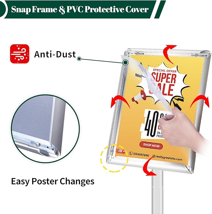 Heavy Duty Pedestal Sign Holder - Image 3