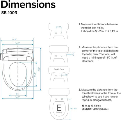 SmartBidet® SB-100R Electric Smart Bidet Seat - Image 12
