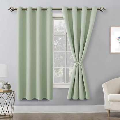 Hiasan Blackout Curtains for Bedroom, 42 x 63 Inches Length - Image 2