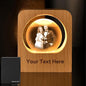 GigaGlow Personalized 3D Crystal Photo Night Light by GigaGlow