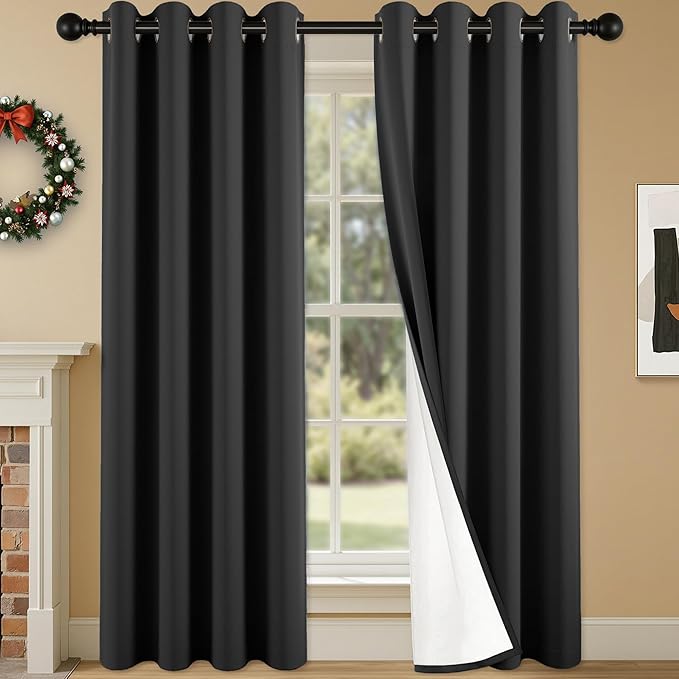 100% Blackout Curtains 95 Inch Length by Unknown