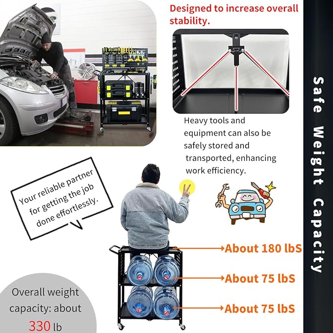 Lumizone Rolling Tool Cart - Image 7