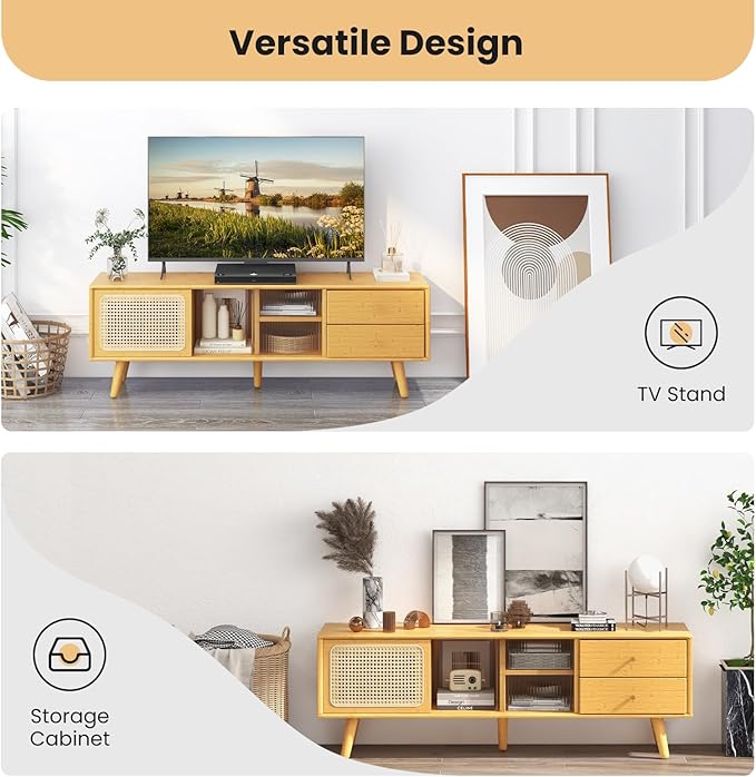 Giantex Mid Century Modern TV Stand - Image 8