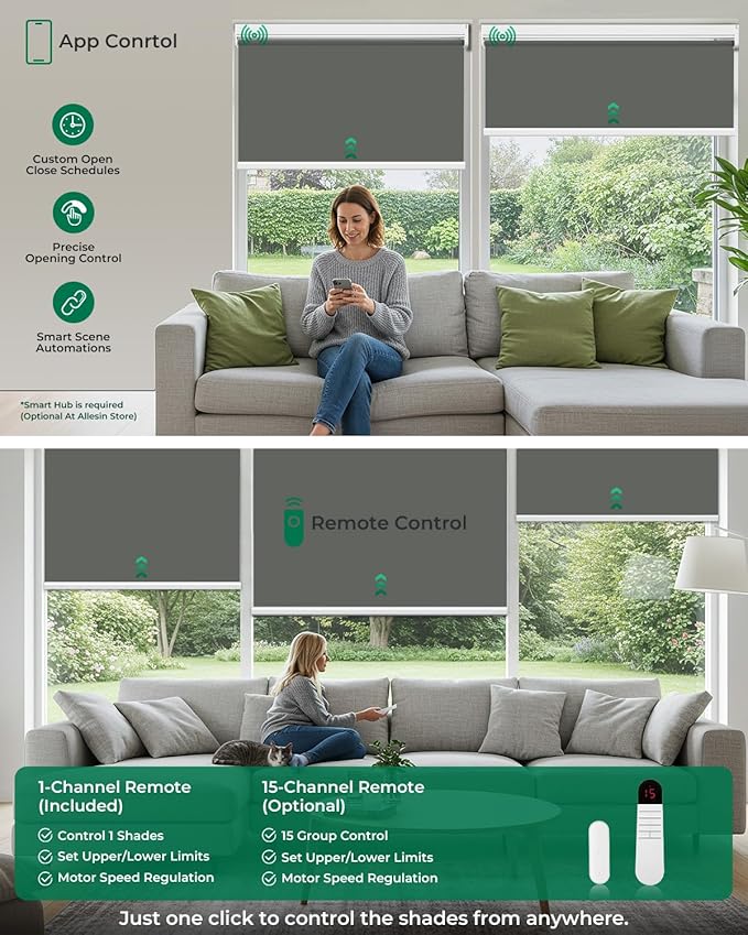 Allesin Motorized Roller Blinds - Image 4