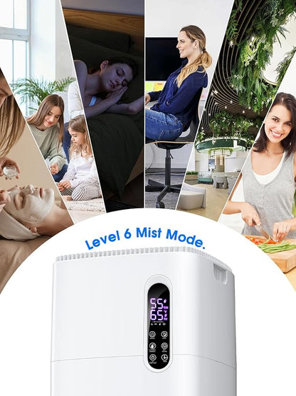 MONISEN 26L/5.7Gal Humidifier Large Room 3000 ft², Supersized Cool Mist - Image 4