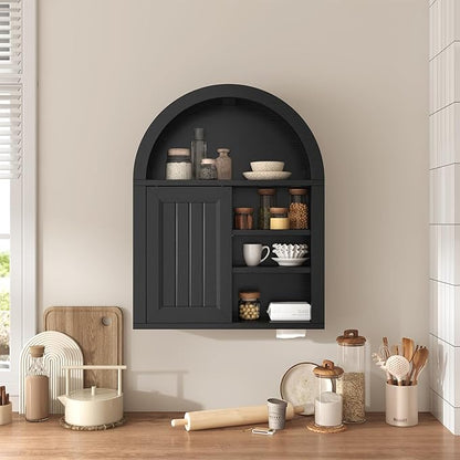 Arched Bathroom Wall Cabinet, 23.6 x 30.3'' Over The Toilet Cabinet - Image 6