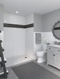 Miseno MSW-603696RFL Readyset 60" X 36" X 96" Fifteen Panel Alcove Shower Wall by Miseno