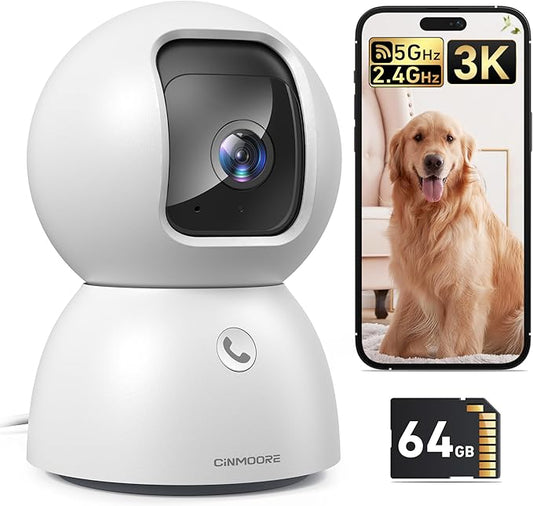 Smart 3K Indoor Dome Security Camera by Unknown
